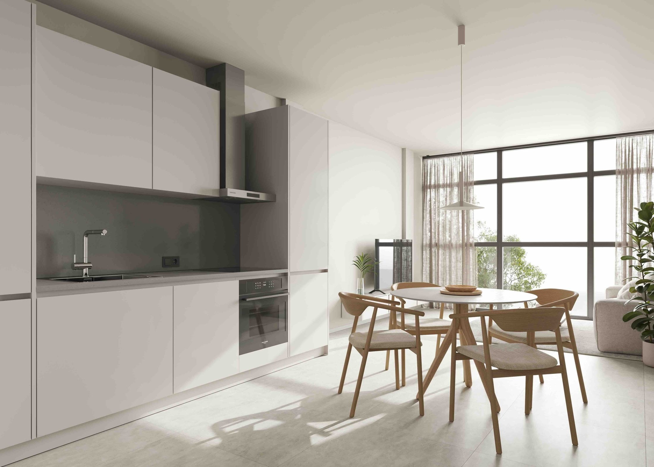 Cocina abierta al salón